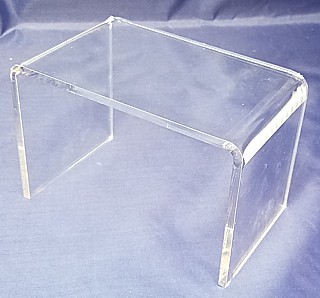 Clear Acrylic 1/4 Thick Wide Rectangular Risers