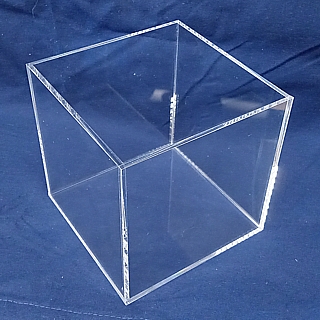 MisterPlexi  AC6 Clear Acrylic 5-Sided Cube 6 Inch