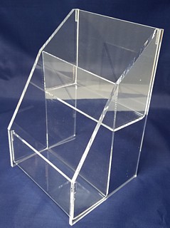 ACD24 2-tier acrylic display rack shelf