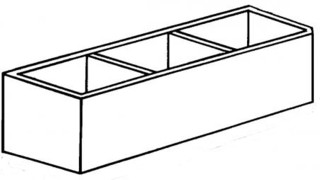 ACR3-C clear acrylic square compartment organizer rack / bin