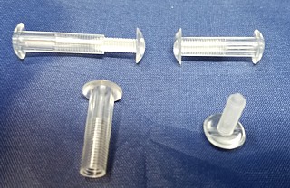 Clear Plastic Threaded Screwposts or Chicago Screws for Binding or Attaching