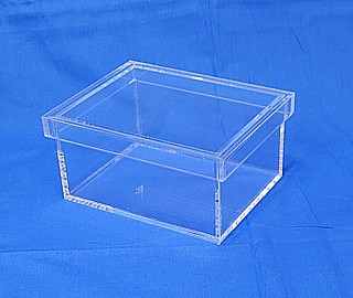 Clear Acrylic Box with Removable Shoebox Type Lid