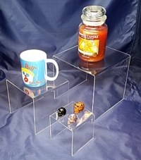 Clear Acrylic Square U Risers