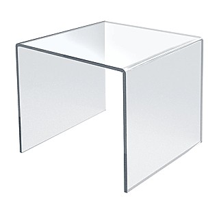 Clear Acrylic 3/16 Thick Square U Risers