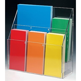 Adjustable Pocket Acrylic Brochure Literature Holder Model AWH3x2