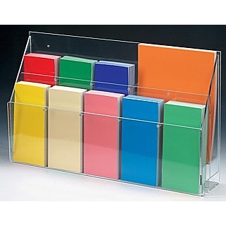 Adjustable Pocket Acrylic Brochure Literature Holder Model AWH5x2