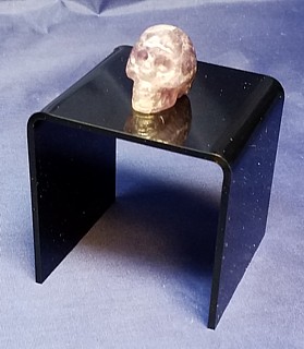 Black Acrylic Square U Riser in Plexi or Lucite