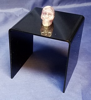 Black Acrylic Square U Riser in Plexi or Lucite