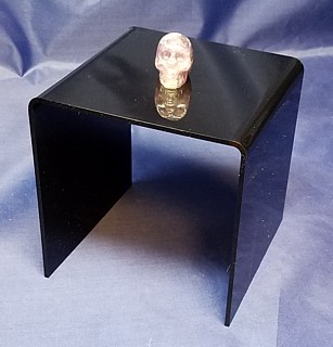 Black Acrylic Square U Riser in Plexi or Lucite