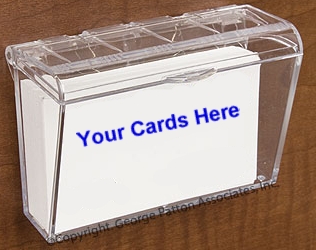 Outdoor Business Card Holder with Lid