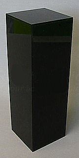 Black Acrylic Pedestal Stand or Lucite Plinth