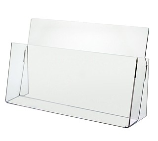 Clear Acrylic Countertop Brochure Literature Holder Model CH11