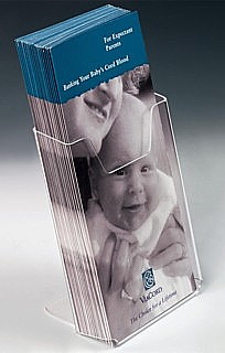 Clear Acrylic Countertop Brochure Literature Holder Model CH40