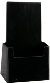 Black Countertop Brochure Literature Holder Model CH41-BK