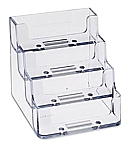 Single and Multiple Pocket Countertop and Wallmount Acrylic and Plastic Business Card Holders, Plexi, plexiglass, plexiglas, lucite