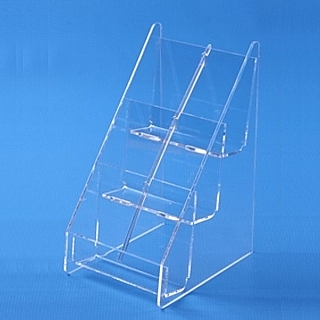 Clear Acrylic 6 Pocket Vertical Business Card Holder