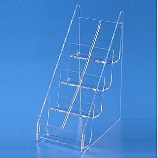 Clear Acrylic 8 Pocket Vertical Business Card Holder