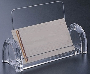 CHBC-DS Clear Acrylic Diamond Sided Countertop Business Card Holder