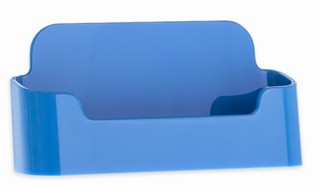 Light Blue Molded Styrene Business Card Holder