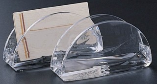 CHBC-R Clear Acrylic Rounded Countertop Business Card Holder