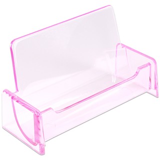 CHBC-TPK Transparent Pink Countertop Business Card Holders