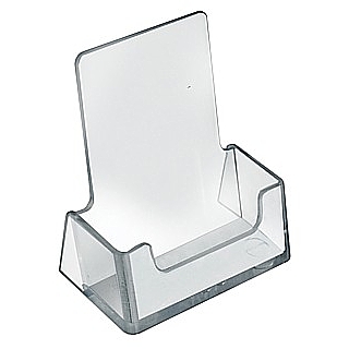 Clear Molded Styrene Vertical Business Card Holder