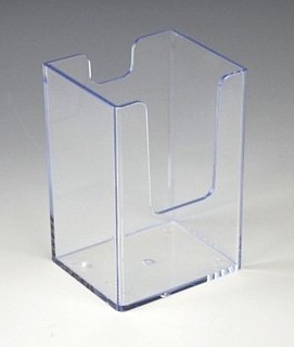 Clear Molded Styrene Vertical Business Card Holder