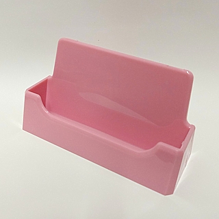 Bold Pink Molded Styrene Business Card Holder