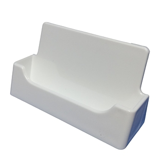 White Molded Styrene Business Card Holder