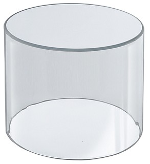 Clear Acrylic Round Cylinder Ring Riser in Plexi or Lucite