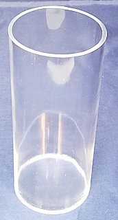 Clear Acrylic Round Cylinder Ring Riser in Plexi or Lucite