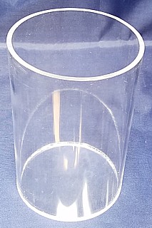 Clear Acrylic Round Cylinder Ring Riser in Plexi or Lucite