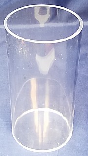 Clear Acrylic Round Cylinder Ring Riser in Plexi or Lucite