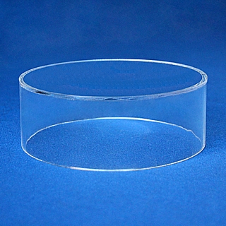 Clear Acrylic Round Cylinder Ring Riser in Plexi or Lucite