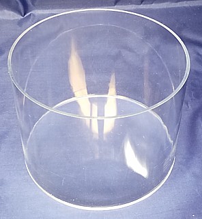 Clear Acrylic Round Cylinder Ring Riser in Plexi or Lucite