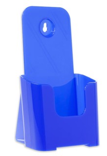 Blue Countertop Wallmount Brochure Literature Holder Model CW4-BL