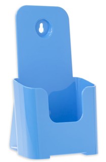 Light Baby Blue Countertop Wallmount Brochure Literature Holder Model CW4-LB