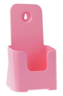 Pink Countertop Wallmount Brochure Literature Holder Model CW4-PK