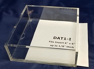 Clear Acrylic Tray with Handles and Insert Bottom For Graphics