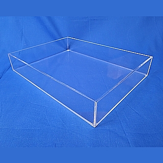 Clear Deluxe Acrylic Tray For Upscale Serving and Display