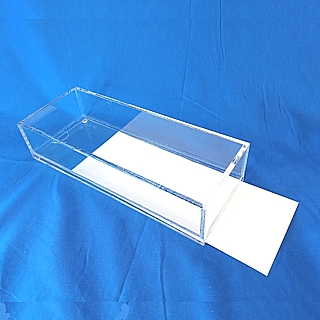 Clear Acrylic Tray with Handles and Insert Bottom For Graphics