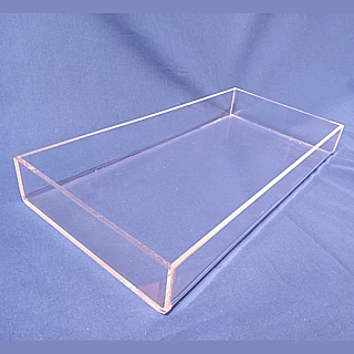 Clear Deluxe Acrylic Tray For Upscale Serving and Display