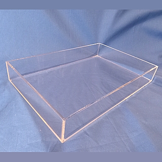 Clear Deluxe Acrylic Tray For Upscale Serving and Display