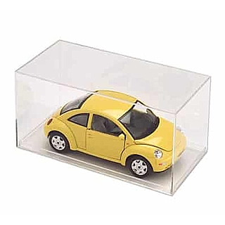 Clear Molded Styrene 2-Piece Display Case for 1:32 Scale Die Cast Cars.