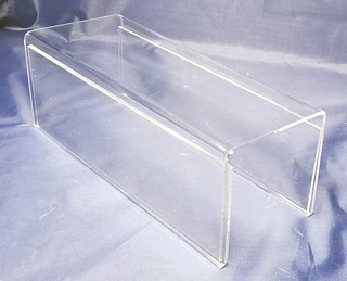 Acrylic Double Message Risers with 2 sign holders