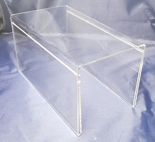 Acrylic Riser with 2 Built-in Plexi Sign Holders