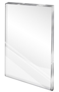 Plexiglas, acrylic and plastic flush mount wall frames and wallmount signholders in plexi, plexiglass and lucite