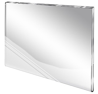 Foldover Wallmount Sign Holder Display Frames in Acrylic, Plexiglas, Plexiglass, Lucite, Plastic