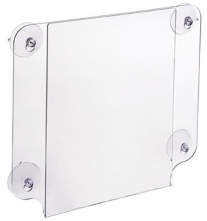 Window Mount Suction Cup Frames in Acrylic, Plexiglas, Plexiglass, Lucite, Plastic