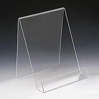 Acrylic Easels and Easel displays, J-stands, Plexiglas, Plexiglass, plexi, Lucite and Plastic